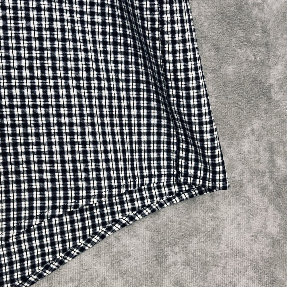 Brooks Brothers Men's Large‎ Shirt Blue White Check 100% Cotton - Picture 6 of 10
